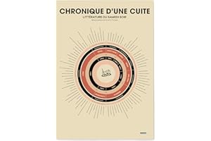 LA MAJORETTE A MOUSTACHE LA Majorette À Moustache - Affiche Chronique d'une cuite - Idée cadeau - 50 cm x 70 cm - Livrée dans Un Tube Protecteur en Carton pour Les Amateurs d'humour décalé