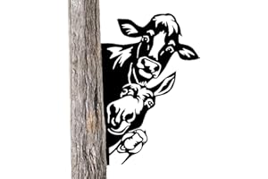 Niktule Décor extérieur d'art en Ferme,Vache Animaux Jardin Décor Jardin Sculpture | Oeuvre décorative Vache en métal pour la décoration extérieure d'intérieur Cour Jardin