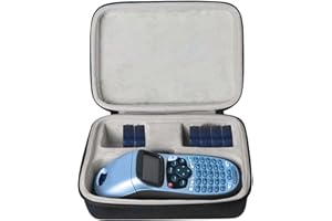 Khanka Étui Rigide pour étiqueteuse Dymo LetraTag LT-100H/LT-100H+ Plus/LetraTag XR Clavier ABC et Ruban d'étiquettes en Papier de Rechange LetraTag (étui Uniquement)