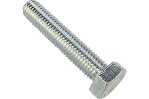 AERZETIX - C47384 - Satz von 20 stück - bolzen schrauben sechskantschrauben M12x60 - mit sechskantkopf - Ø12x60mm - DIN 933 - klasse 8.8 - verzinktem stahl - heimwerken - montagewerkzeug eisenwaren