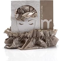 Martini SPA Duschhaube Natural - Wiederverwendbare, Wasserfeste Haube Mit Muster, Standardgröße
