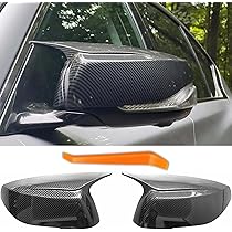 Real 2PCS Carbon Fiber Mirror Covers Caps For Infiniti Q50 Q60 Q70 QX30
