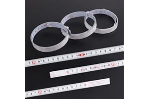 SVALOR 3 Rouleaux Mètre à Ruban Auto-adhésif, 1 Mètre Mètre Ruban Auto-adhésif, Règle Métrique Auto-Adhésive pour Mesurer des Objets Verticaux Tels Que des Établis (Avant, Arrière, Centrage)