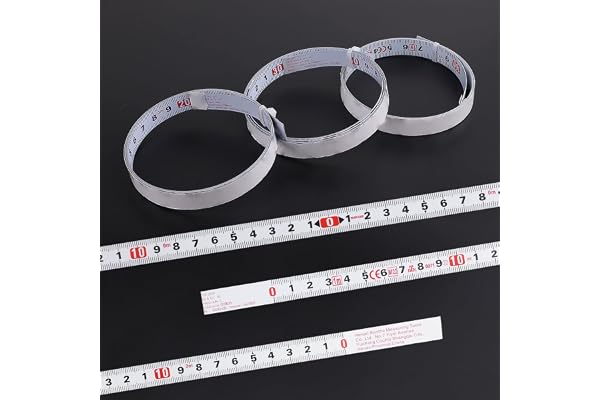 3 Rouleaux Mètre à Ruban Auto-adhésif, 1 Mètre Mètre Ruban Auto-adhésif, Règle Métrique Auto-Adhésive pour Mesurer des Objets Verticaux Tels Que des Établis (Avant, Arrière, Centrage)