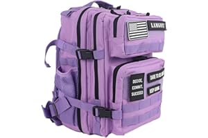 Zulik 45L Military Tactical Backpack for camping hiking trekking or travelling used by the Military as MOLLE army Assault Pack bug out and camouflage Hunting Rucksack