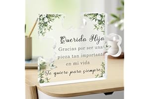 XIOABRE Regalos Hija Regalos para Hija Cumpleaños Acrilico Puzzle Decoración para Hija Regalo para Hija Originales Regalo para Hija De Mamá Y Papá Ideas Regalos Hija Cumpleaños Regalo Navidad Hija