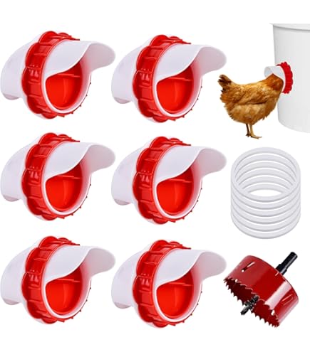 Goedkope DIY Chicken Feeder Kit 6 poorten Automatische pluimveevoeder met 6 stuks stoppers en 1 gatenzaag Geen afval kopen - gratis levering, eerlijke reviews met foto's Goedkope DIY Chicken Feeder Kit 6 poorten Automatische pluimveevoeder met 6 stuks stoppers en 1 gatenzaag Geen afval kopen - gratis levering, eerlijke reviews met foto's