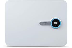 V-Guard iD4 Ace 5540 AC Stabilizer for 1.5 ton Inverter AC | Digital Display with Colour Changing LED Rings | Intelligent Time Delay System| 3 Year Warranty | White (Working Range 130-280 VAC)