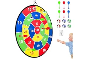 YJSDDNTY Gran tamaño de 90 cm Diana de Dardos, Tablero de Dardos Juguete Plegable, Actividades al Aire Libre, el Mejor Evento para Celebrar el Festival-Amarillo