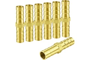 Flintronic slangkontakt 8 mm mässing, 6 stycken kontakter mässing