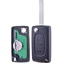 Clé Vierge ID46 ANGOFIZ | Compatible Peugeot, Citroën | 3 Boutons | Lame HU83 | À Programmer