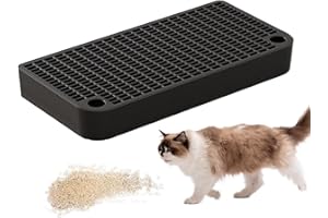 BAOQIFONG Katzenklo Rampe, Katzenrampenstreubox Schritt, Katzenschritt Für Katzentoilette Mit Filterfunktion, Reinigung Von Pet Toilettenpedalhocker, Leicht Zu Reinigen, 32x16x4 cm