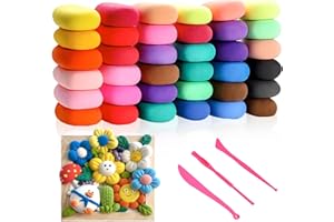 YHSKJCD Modelling Clay Air Drying - 36 Colours Clay Air Drying for Children, Air Dry Magic Clay, Gift for Boys and Girls Aged 3-12 Years
