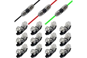 CTRICALVER 1 Pin Wiring Connector Wiring Branch Plug Easy and Quick Installation of Wiring Branch Wiring Thin Wires [Pack of 12]