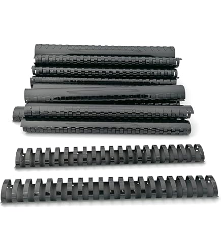 Dorsi Plastici A Spirale Alevar - 21 Anelli, Blu, Per Rilegatura Fino A 40 Fogli A4 - Foto 10