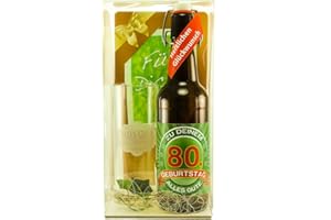 SÜNGROSS Bier Geschenk Geschenkset 80. Geburtstag