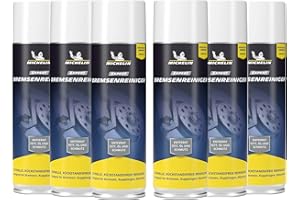 ‎MICHELIN MICHELIN EXPERT Bremsenreiniger Spray – Reinigt & Entfettet Bremsen, Kupplungen, Motorteile | Für Auto, Motorrad & Fahrrad | 6 x 500 ml Spraydose