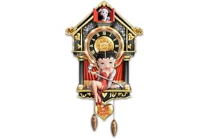 THE BRADFORD EXCHANGE Esculpido Betty Boop Reloj de cuco con luces y sonido por el Bradford Exchange