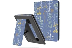 OLAIKE Etui z klapką do Kindle Paperwhite 2018 – z funkcją Auto Wake/Sleep, obicie ze skóry PU z paskiem na rękę (tylko do Kindle Paperwhite 10. generacji – 2018), Twilight Garden