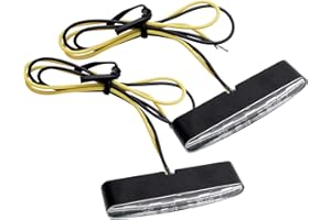 SHIN YO Highsider Motorrad Blinker E geprüft LED Einbaublinkerpaar Stripe klares Glas, Unisex, Multipurpose, Ganzjährig, Kunststoff, schwarz