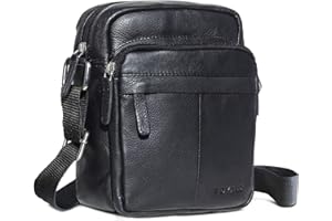 ROYALZ Borsello Tracolla Uomo Piccolo Borsa a Spalla vero Cuoio Vintage di Qualità Vera Pelle