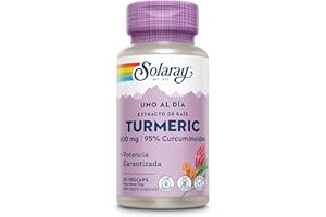 Solaray Turmeric 600mg | Cúrcuma | 30 VegCaps