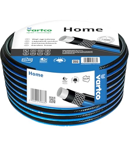 Vartco 4 Lagige Tuinslang 1/2 30m Voedsel Veilig Anti Twist Flexibele Slang Tricot Vlecht Uv Bestendig 25 Bar 596286392