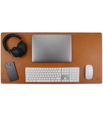Tastatur-Unterlage aus Filz mit Leder-Mauspad nach Maß Tastatur-Unterlage aus Filz mit Leder-Mauspad nach Maß