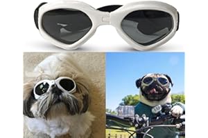 Zongsi Dog Glasses Fashion Pet Dog Sunglasses Eye Wear Dog Waterproof Protection UV Sunglasses Safety Glasses for Small Medium Dogs