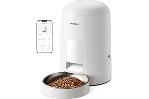 PETLIBRO Automatyczny karmnik dla kotów z aplikacją, bezprzewodowy 2,4 g, inteligentny dozownik karmy z obsługą WiFi, akumulator z 30-dniową żywotnością baterii, z miską w