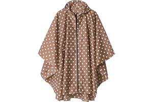 SAPHIROSE PONCHO Poncho Impermeable Mujer Unisex Reusable Chubasquero Hombre Capa de Lluvia Nieve