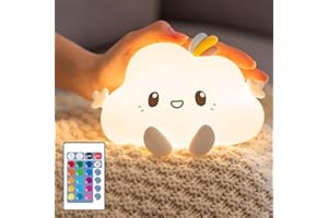 One Fire Baby Night Light Kids | 16 Colours+Remote Control+Silicone+Dimmable+12H Use Kids Night Light | Nightlight Bedroom Lamp Girls Bedroom Accessories Cute Things Baby Christmas Gifts