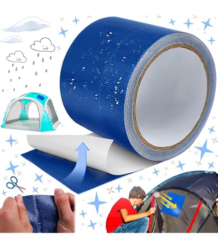 Ruban Adhésif Réparation Pour Tente, Parasol, Toile Imperméable - 10m Ou 20m, Résistant Intempéries
