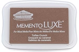 Tsukineko Memento Luxe Full-Size Inkpad-Toffee Crunch