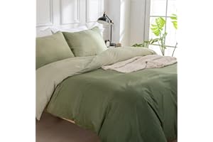 TTCM Funda Nordica Cama 150, Funda Nordica 220 x 240 cm, Incluye 1 Fibra Ultrafina con Estampado Floral Funda Nórdica 220x240 cm + 2 Funda Almohada 50x75 cm, con Cremallera, Verde Degradado