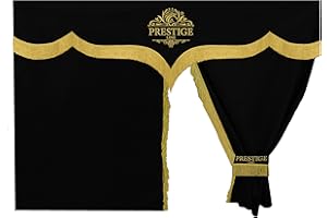 Rideaux DE LIT PRESTIGE LINE TIR/Camion (Mercedes, Man, DAF, Scania, IVECO, Volvo, Renault, Ford) (Le Noir)