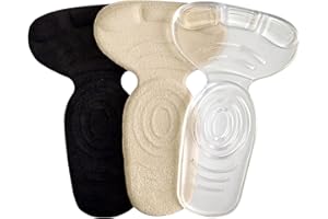 PETYICESN Heel Grips for Ladies Shoes, 6PCS Gel Heel Inserts Cushion Pads for New Shoes, Heel Protector Adds Volume,Heel Insoles for Women Shoes