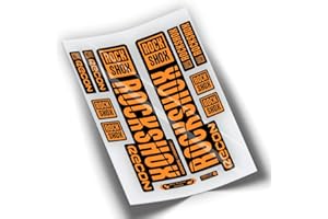 PEGATINEA Decals Autocollants DE Fourche ROCKSHOX Recon 2019 WP273 Orange Fluor