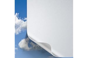 SA ROCA® 13,32€/m² Milchglasfolie im Wunschmaß – Bis 50m am Stück I Fensterfolie Blickdicht I Sichtschutzfolie Fenster I Fenster-Folie selbsthaftend als Sichtschutz Fenster – matt I LFM x 120cm