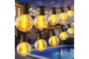 SAEIHGAE LED Luces Exterior Jardin Guirnalda - Exteriores Guirnaldas 30M G40 100ft Bombillas Luz para Terraza Decoracion Patio Decorativas Iluminacion Cadena Outdoor Lights Garden Impermeable