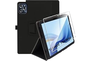 zZjoOoj Funda para TABWEE W90/T90 (11 Pulgadas Modelo 2025),Funda Ligera Superfina con 1 Piezas Cristal Templado Protector de Pantalla para TABWEE W90 y Función de Soporte-Negro
