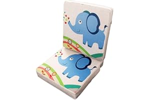 EVENLYAO Kinder Sitzerhöhung Stuhl Leder Sitzkissen Tragbar Verstellbar Quadratische Verstellbar Zerlegbar Kleinkinder Esszimmerstuhl ErhöHen Pad Esszimmer Boostersitze