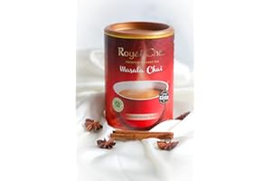 Royal Chai | Masala Chai Unsweetened Taste Tub | 6 x 400g Tubs | Premium Instant Chai | 6 Pack Case