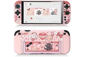GeekShare Slim Protective Case Compatible with Switch 2 (2025), Anti-Scratche and Shock-Absorption Dockable Hard Shell for Switch 2 Game Console - Gothic Bunny