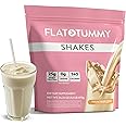 Flat Tummy Meal Replacement Shake – Vanilla, 20 Servings - Plant Based Protein Powder for Women – Vitamins & Minerals - Keto-Friendly Shakes for Weight Management 1.76 Pound (Pack of 1)