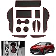 GAFAT Compatible Avec Honda HR-V 2022-2024 2025 Tapis Antidérapants, HRV 2023 Tapis En Caoutchouc, Console Centrale, Porte-gobelet, Tapis De Rangement, Couture De Porte, HRV Accessoires (Noir