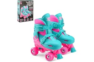 Xootz Kids Quad Skates, Beginner Adjustable Roller Skates