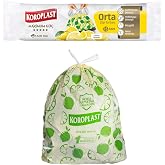 Koroplast Ekstra G&uuml;&ccedil;l&uuml; Limon Kokulu B&uuml;zg&uuml;l&uuml; Orta Boy &Ccedil;&ouml;p Poşeti 15li
