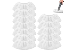 DBAATTZ Set di panni in microfibra, 12 pezzi, accessori per pulizia a vapore in microfibra, set di panni di ricambio per pulitore a vapore Kärcher accessori EasyFix SC 2, SC 3, SC 4, SC 5