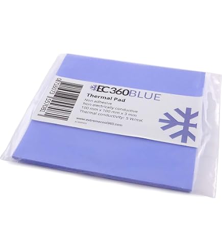 EC360® BRONZE Wärmeleitpad 100x100x2,0 Mm – 8W/mK, Für GPU, CPU, RAM, Elektrisch Isolierend